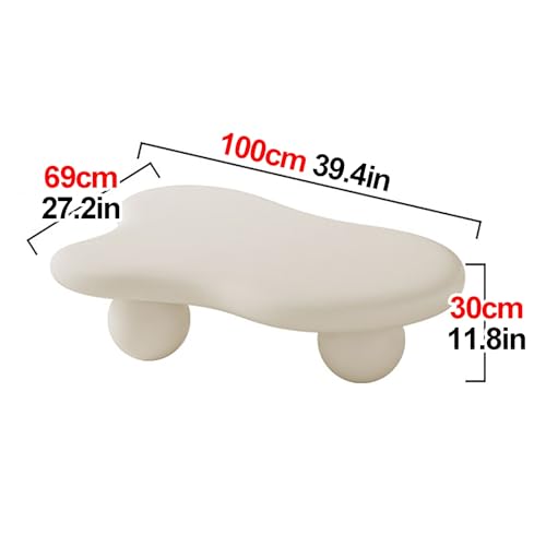 Table basse nuage salon asymétrique à 3 pieds pour meuble de studio moderne - 3