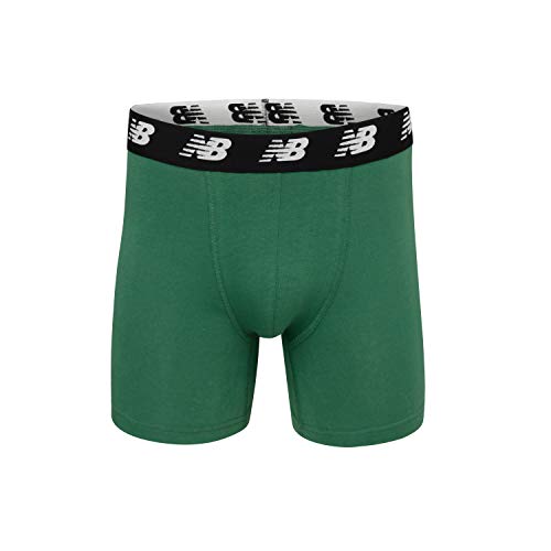New Balance Men's NoFly Cotton Performance Boxer Briefs, 5 Inch Inseam