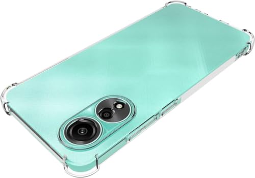 Image of for Oppo A18 4G Case,Phone Case Clear Transparent Reinforced Corners TPU Shock-Absorption Flexible Cell Phone Cover for Oppo A18 4G - Transparent