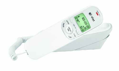 AT&T TR1909 Trimline Corded Phone with Caller ID White