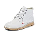Kickers Unisex Kick Hi Classic Ankle Boots | Extra Comfortable | Added Durability | Premium Quality, White, 11 UK