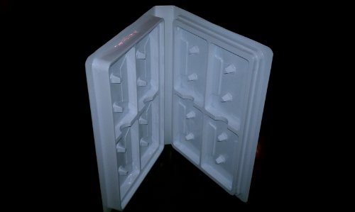 Audio Cassette Tape Storage Album - White - Up to 8 Cassettes - With Clear Plastic Sleeves for Labels