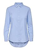 camisa rayas mujer zara Fine blouse with cotton. JDY Jdymio L/s Shirt Wvn Noos Blusa, Azul (Cashmere Blue Stripes: Cloud Dancer), 38 (Talla del Fabricante: 36) para Mujer