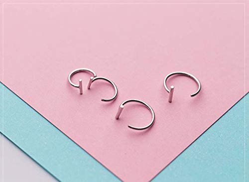 Boucles d'oreilles S925 géométriques tendance mode coréenne femme - 2