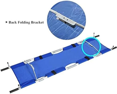 Civière pliante d'urgence médicale en aluminium Oxford imperméable - 6