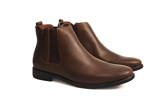 Image of Mr. Jones Men's Amazonas Chelsea Boot, Genuine Leather Ankle Boot with Side Zipper