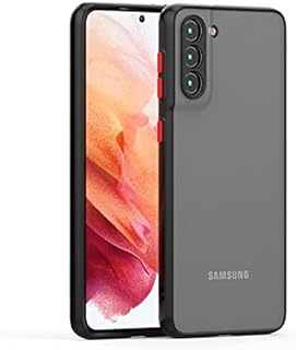 Capa Capinha Case Premium Preta Translúcida com Proteção de Câmera Galaxy S21 e S21+ Plus - (C7COMPANY) (Galaxy S21 (6.2))