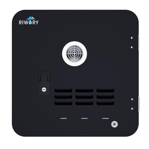 Image of 18 inch x 18 inch RV Water Heater Replacement Door, Black External Access Door Kit for RIWORY RV Tankless Water Heaters, Fits 13.2 inch-15.4 inch L x 13.2 inch-15.6 inch H Cutout