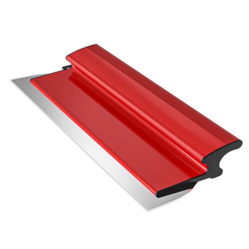 Ceeintee 16 Inch Drywall Skimming Blade Replaceable 0.38mm Stainless Steel Blade Drywall Trowel for Gyprock Drywall and Wall-Boardrd Ergonomically Designed Grip