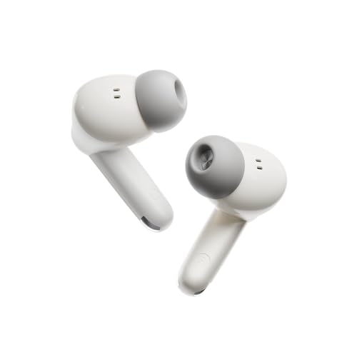 Image of Foxin FoxBuds F1 ANC True Wireless Bluetooth Earbuds Upto 30dB ANC, 50Hrs Playtime, Dual Pairing, Quad Mic ENC, 13mm Bass Driver, 40ms Low Latency, Digital Display, Gaming Mode, BT 5.4 (Dune Beige)