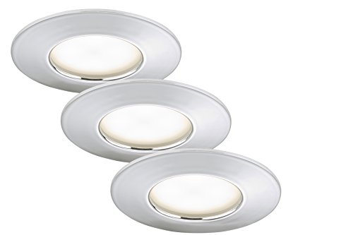 BRILONER Luci da Incasso Integrata, 5 W, Cromo, 3