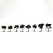 Woodland Scenics Medium Green Trees 3/4