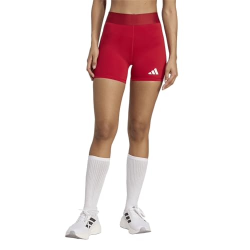 Adidas Womens Techfit Volleyball Shorts Team Power Red Medium/3