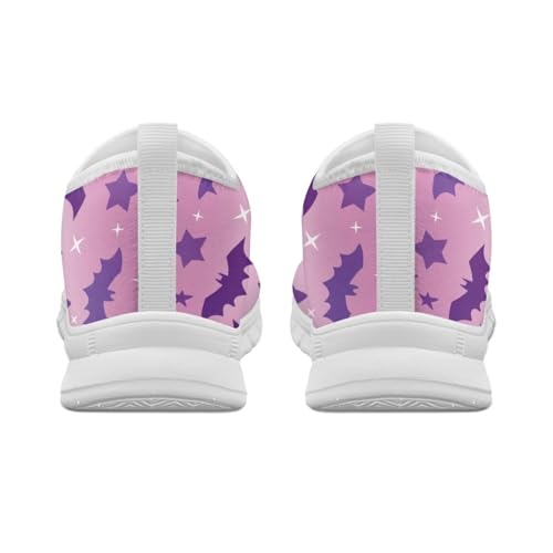 Image of Floral Sneakers for Women Colorful Art Shoes for Women Slip On Casual Work Shoes