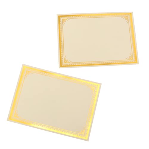 Papier certificat de récompense A4 vierge 250g dorure usage scolaire