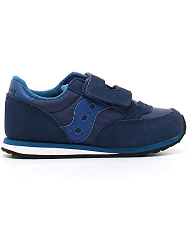 Saucony Unisex-Child Baby Jazz Hook & Loop Seasonal Sneaker, Denim/Blue, 4 M #TOP1