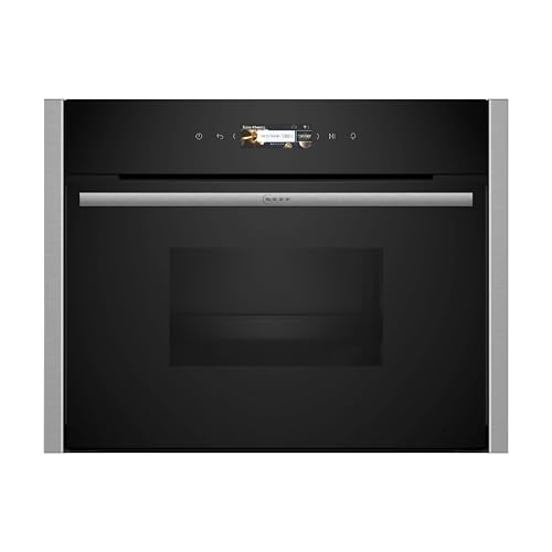 NEFF C24DR1XN0, N70, Compact-Dampfgarer, Integrierbarer Steamer, Full Touch TFT-Display, Dampfgaren, Soft Open and Close, Favoriten Einstellungen, 60 x 45cm, Edelstahl