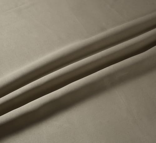 Image of LaVichitra 2 Pieces Solid Premium Blackout Curtains - Thermal Insulated, 3 Layered, 100% Opaque Long Door Curtain - 9 feet, Hazel Wood