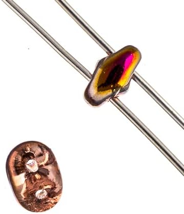 100 Grams Czech Superduo 2-Hole 2.5x5mm Sliperit Crystal for Jewelry Making and DIY Crafts