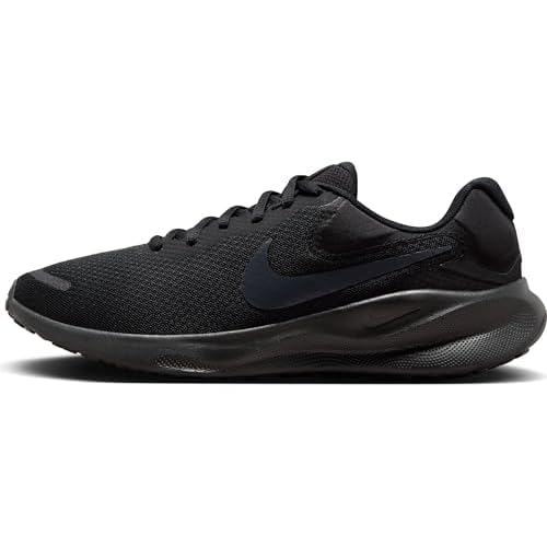 NIKE Revolution 7, Zapatillas para Correr Hombre, Negro Apagado Negro, 44 EU