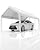 DEXSO 13'x20' Heavy Duty Carport Canopy, Portable Garage with Reinforced Frame, for Full-Size Pickup, Bass Boat, and Equipment, White