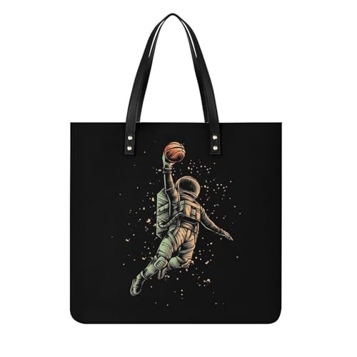 Sac à bandoulière basketball spatial, le tote bag femme qui accompagne vos plus beaux voyages