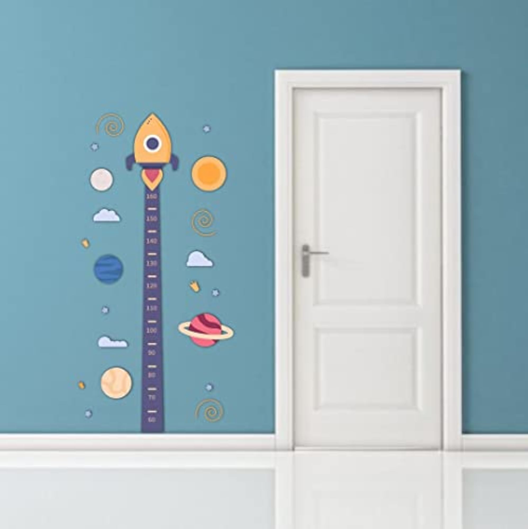 Alluring Growth Measuring Chart Wall Sticker, Multicolor