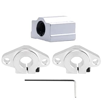 Threaded Backlash 1set Linear Shaft Fixing Bracket SCS8UU Slider Block ...