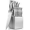 15 PCS Kitchen Knife Set with Wooden Block
