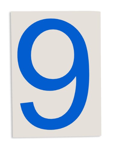Cinta de poliéster ToughStripe Brady 121905 azul número 9 troquelado para señalización en suelos