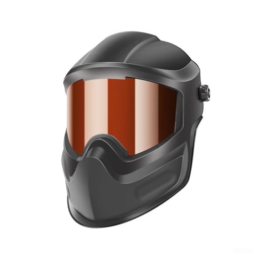 Casco de soldadura premium con tapa ajustable para una protección integral en aplicaciones de soldadura (lente marrón)