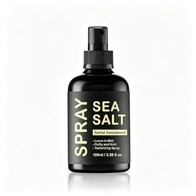 Sea Salt Spray for Men - Firm Hold, 3.38 fl oz/100ml, Sea Salt Hair Spray for Texture, Volume & Hold -Enhances Beach Waves & Body- Matte Finish Beachy Hair for Men & Women