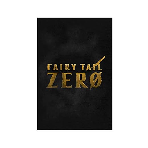 Fairy Tail Zero Manga logo kanvas affisch sovrum dekor sport landskap kontor rum dekor gåva orama: 60 × 90 cm (24 × 36 tum)