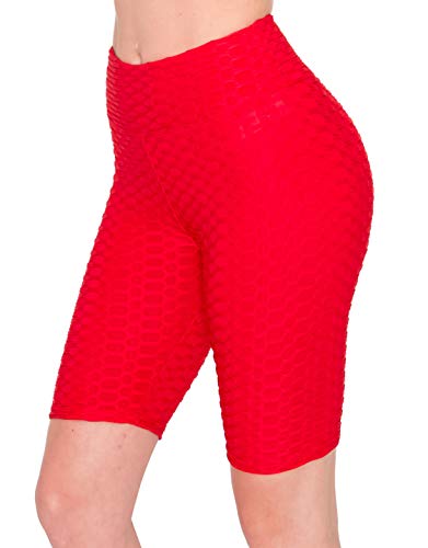 Image of ALWAYS Women's Honeycomb Compression Shorts - High Waist Slimming Butt Lift Textured Workout Shorts