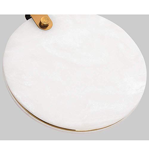 Nzdy Indoor Pendant Ceiling Lighting Simple Marble Art Nordic Single Head Chandelier Postmodern Led Suspension Light Height Adjustable Bedside Lamp Decorative Hanging Lamp Restaurant Light,White Lig #TOP4