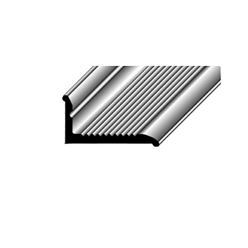 Autoadhesivo zócalo 8 x 18,4 mm, Junquillo, aluminio anodizado
