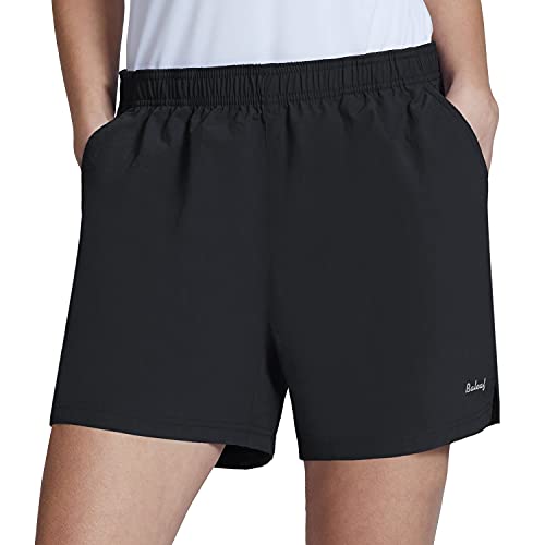 BALEAF Women s Hiking Shorts Quick Dry Lightweight Zipper Pockets Black Size M