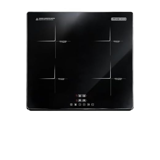 BLACK+DECKER Cooktop de Indução 4 Bocas e Função Power Booster - 4 Zonas, Display Digital, Tampo em Vidro Cerâmico e Trava de Segurança 220V 7200W