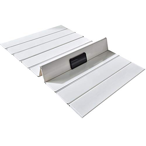Tapa de bañera plegable de PVC blanco de 131x80 cm 2