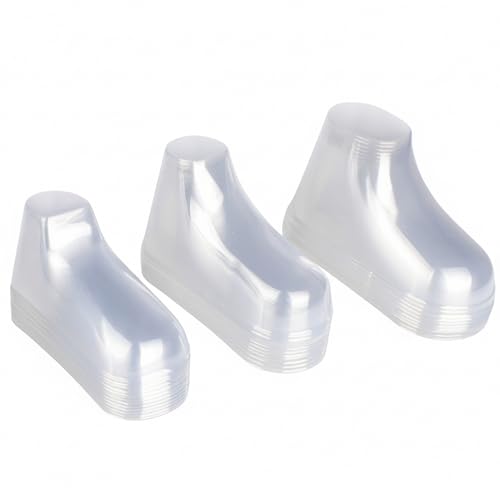 Modelo de pie de bebé de plástico Transparente para Zapatos Infantiles, Soporte de exhibición de Zapatos Transparente de 90 Piezas, moldeadores de de Varios tamaños para Mantener la