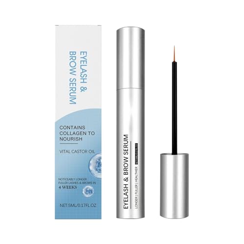 Potenciador de Pestañas - 5ml Potenciador para Pestañas Más Largas y Densas,Cuidado de Belleza Natural Hidratante para Pestañas Más Gruesas y Largas