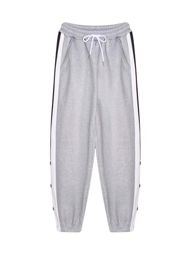 Jugaoge Kids Boys Casual Fleece Basketball Pants High Waist Athletic Joggers Sweatpants Hip Hop Dance Trousers3