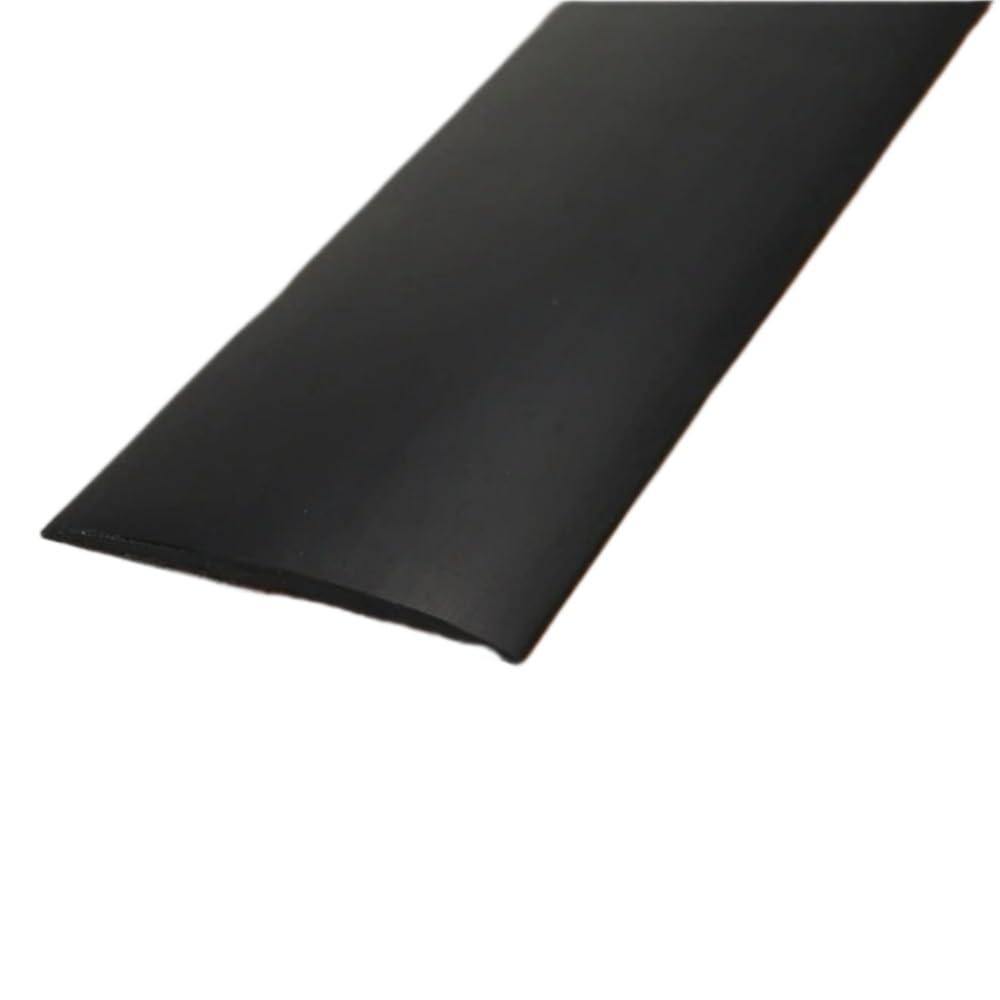 Loacea Carpet Transition Strip 1pc Self Adhesive Edging Trim Strip Threshold Doorway, 1m/2m/3meters Carpet to Tile Floor Transition(Black,3meters)
