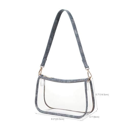 Image of Clear Purse Stadium Approved Bag Transparent Beach Handbag
