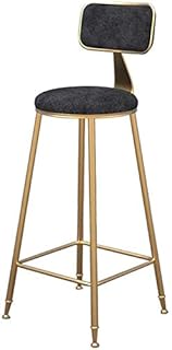 DAGCOT Inicio de Muebles taburetes taburetes Altos con Las piernas del Metal Libre Sillas for Cocina/Bar con Negro Velvet Cojín-MAX de Carga de 200kg Sillas y taburetes Comedor