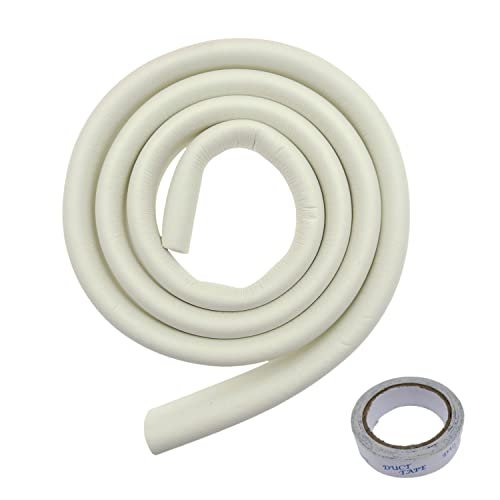 JZK Ivory white 2 M Foam edge protectors, baby proofing safety foam