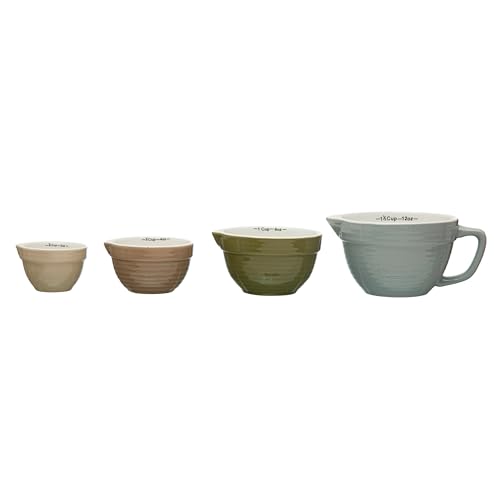 Creative Co-Op Set de 4 Vasos Medidores Multicolor miniatura 2