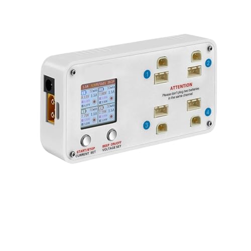 Chargeur d'équilibre ToothStor 4 ports 2S écran LCD batterie LiPo LiHV RC
