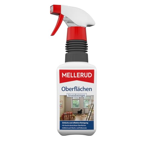 MELLERUD Oberflächen Grundreiniger | 1 x 0,5 l | Kraftvolles Reinigungsmittel zum Entfernen von hartnäckigen Verschmutzungen auf Allen abwischbaren Oberflächen MELLERUD Oberflächen Grundreiniger | 1 x 0,5 l | Kraftvolles Reinigungsmittel zum Entfernen von hartnäckigen Verschmutzungen auf Allen abwischbaren Oberflächen