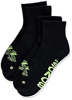 Bonds Men's X-Temp Quarter Crew Socks - 2 Pack, Black (2 Pack), 11+ / Large